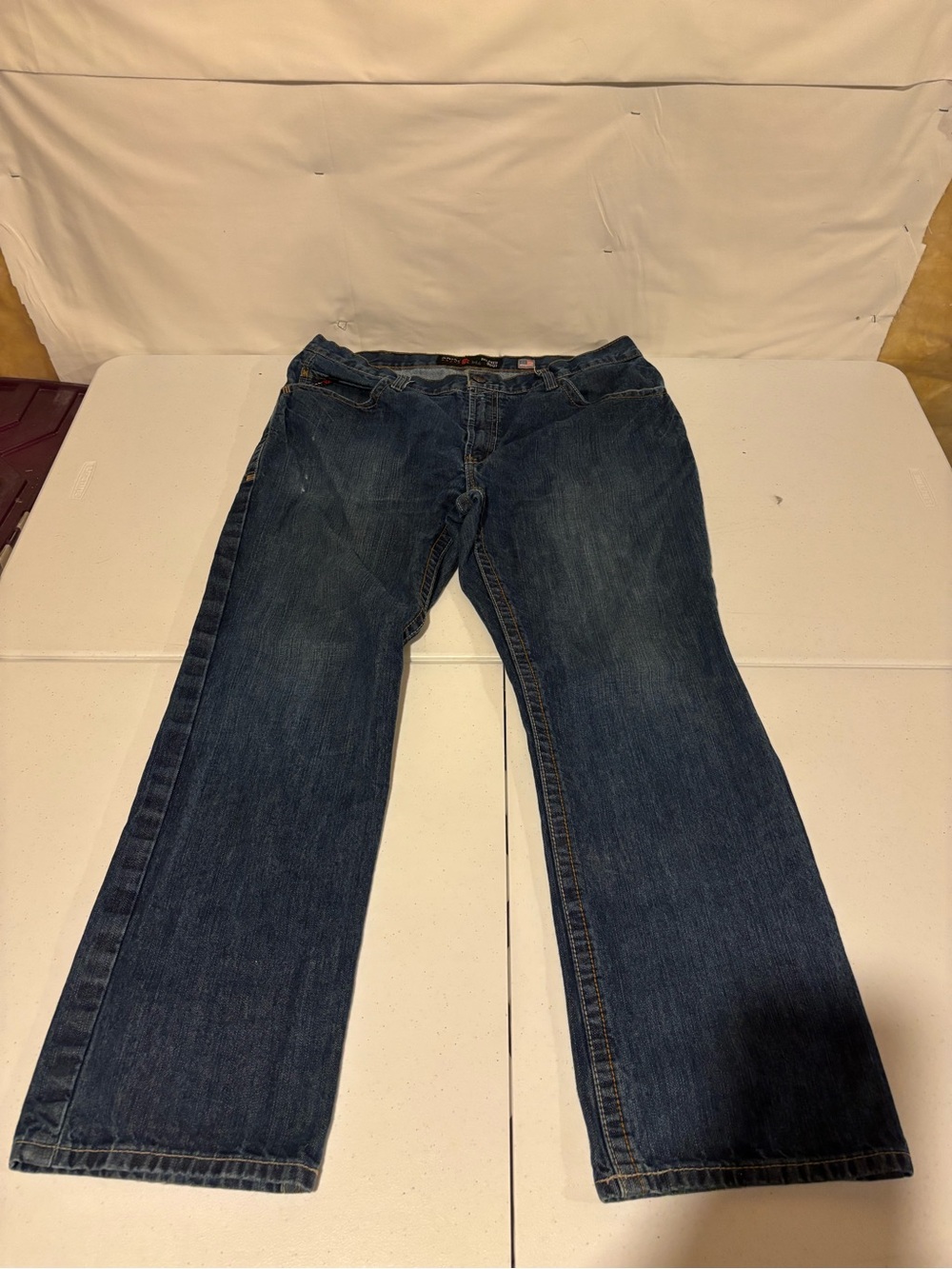 Ariat FR Men’s Size 40x32 Relaxed Fit Bootcut Blue Denim Jeans Medium Wash